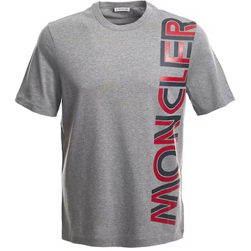 モンクレール 半袖Tシャツ メンズ クルーネック カットソー ロゴT プリント コットン 8C76010 8390Y