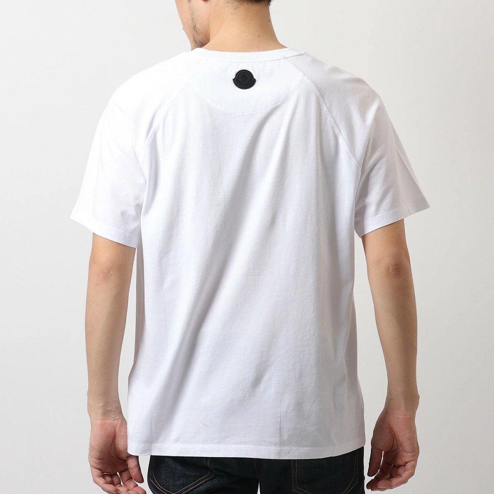モンクレール マットブラック クルーネック 半袖 Tシャツ カットソー ロゴT  8C7C510 829H8
