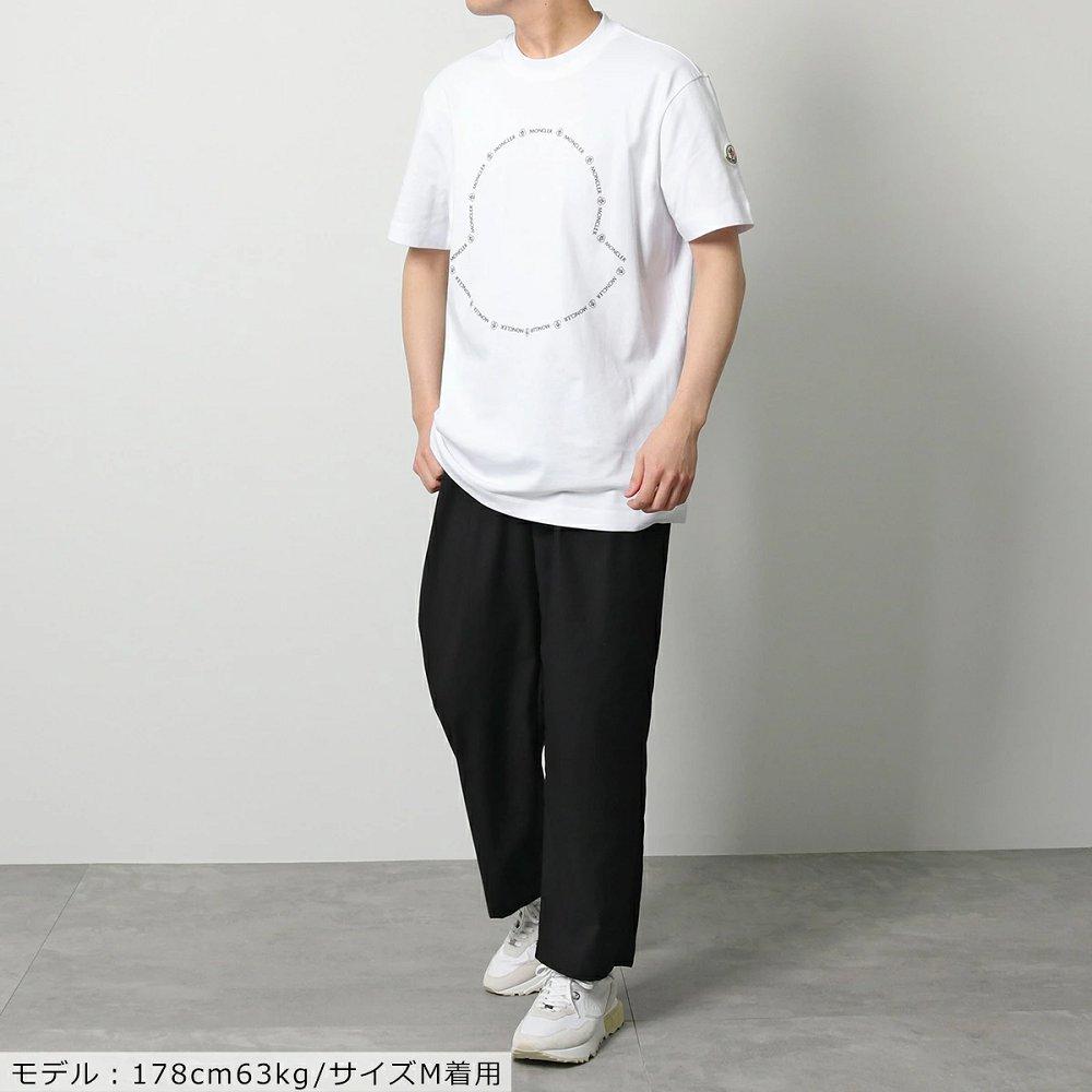 モンクレール 半袖 Tシャツ メンズ カットソー ロゴT アイコンパッチ クルーネック コットン 8C00027 8390T