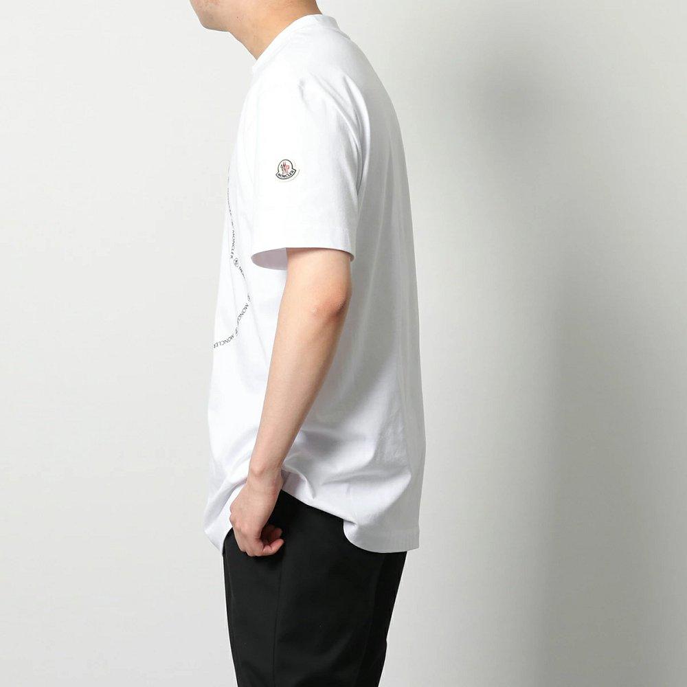 モンクレール 半袖 Tシャツ メンズ カットソー ロゴT アイコンパッチ クルーネック コットン 8C00027 8390T