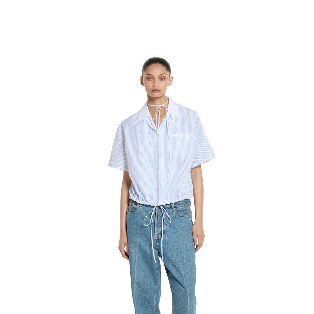 GUCCI コットン フィルクーペ シャツ 831862 Z7ASD 9025