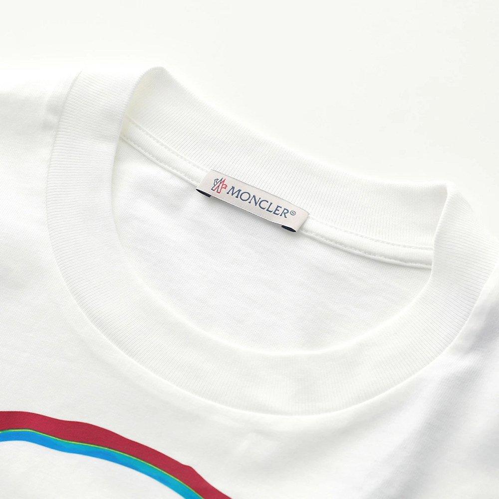 モンクレール Tシャツ レディース 半袖 カットソー ロゴT クルーネック オーバーサイズ コットン 8C00026 899SP