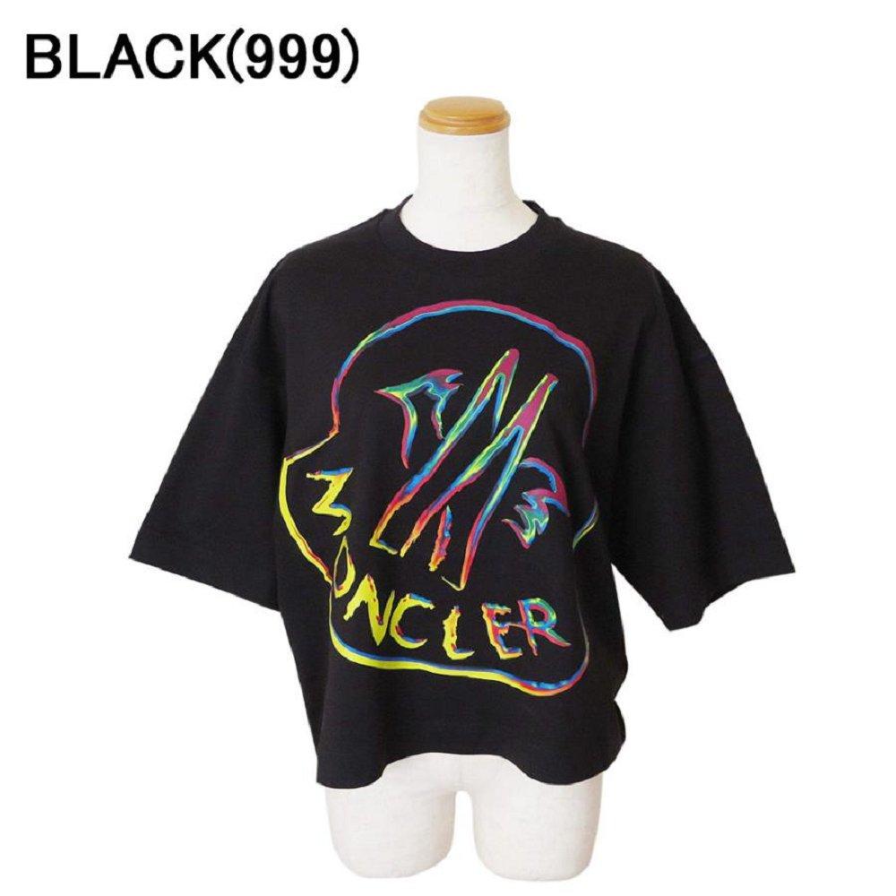 モンクレール Tシャツ レディース 半袖 カットソー ロゴT クルーネック オーバーサイズ コットン 8C00026 899SP