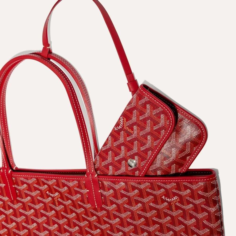 GOYARD サン・ルイ PM トートバッグ ゴヤールディンキャンバス/カーフ STLOUIPMLTY