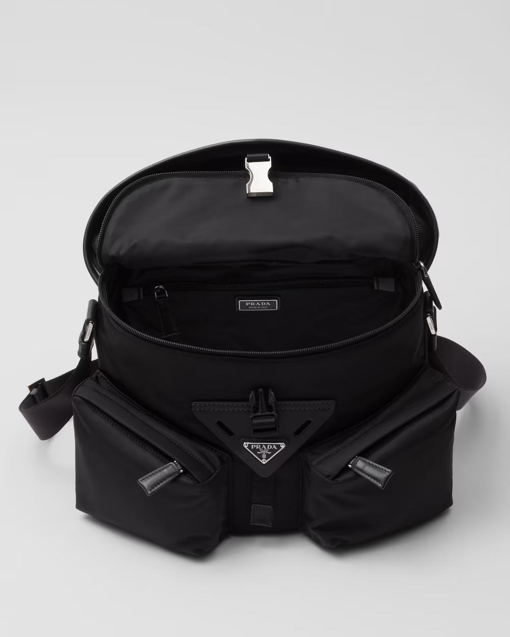 プラダ Re-Nylon xレザー ショルダーバッグ 2VD062_2DW3_F0002