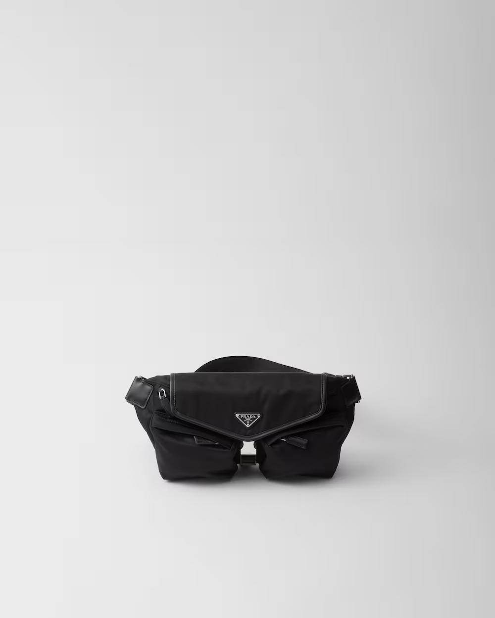 プラダ Re-Nylon xレザー ショルダーバッグ 2VH174_2DW3_F0002