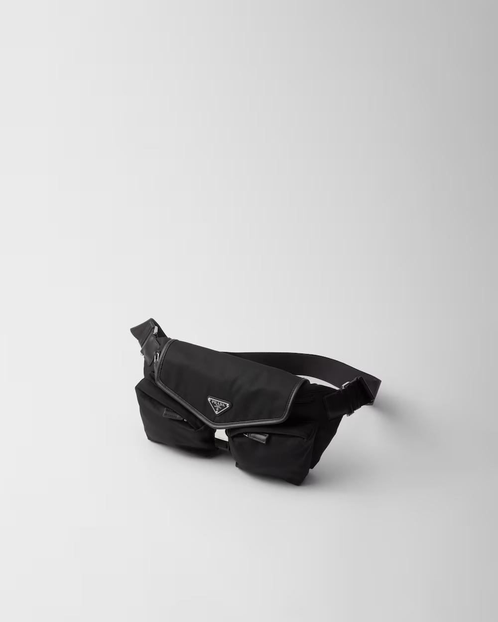 プラダ Re-Nylon xレザー ショルダーバッグ 2VH174_2DW3_F0002