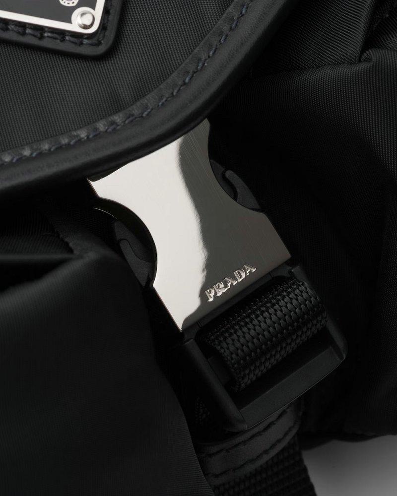 プラダ Re-Nylon xレザー ショルダーバッグ 2VH174_2DW3_F0002