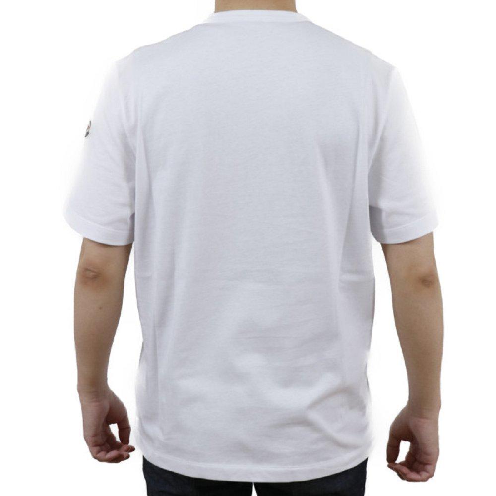 モンクレール MAGLIA T-SHIRT クルーネック 半袖 Tシャツ カットソー トリコロールカラー メッシュ 8C7B440 8390T