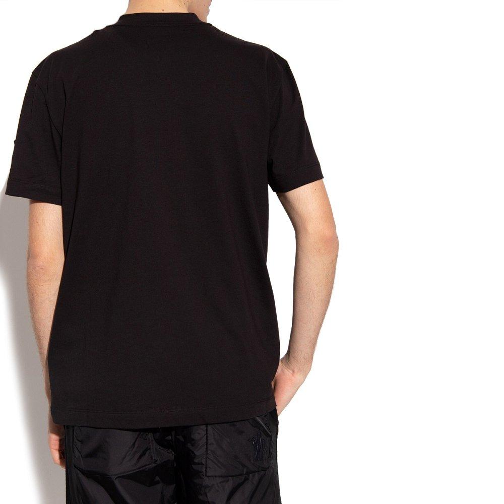 モンクレール 半袖 Tシャツ メンズ カットソー ロゴT ラバーアイコンパッチ クルーネック コットン 8C00029 8390T