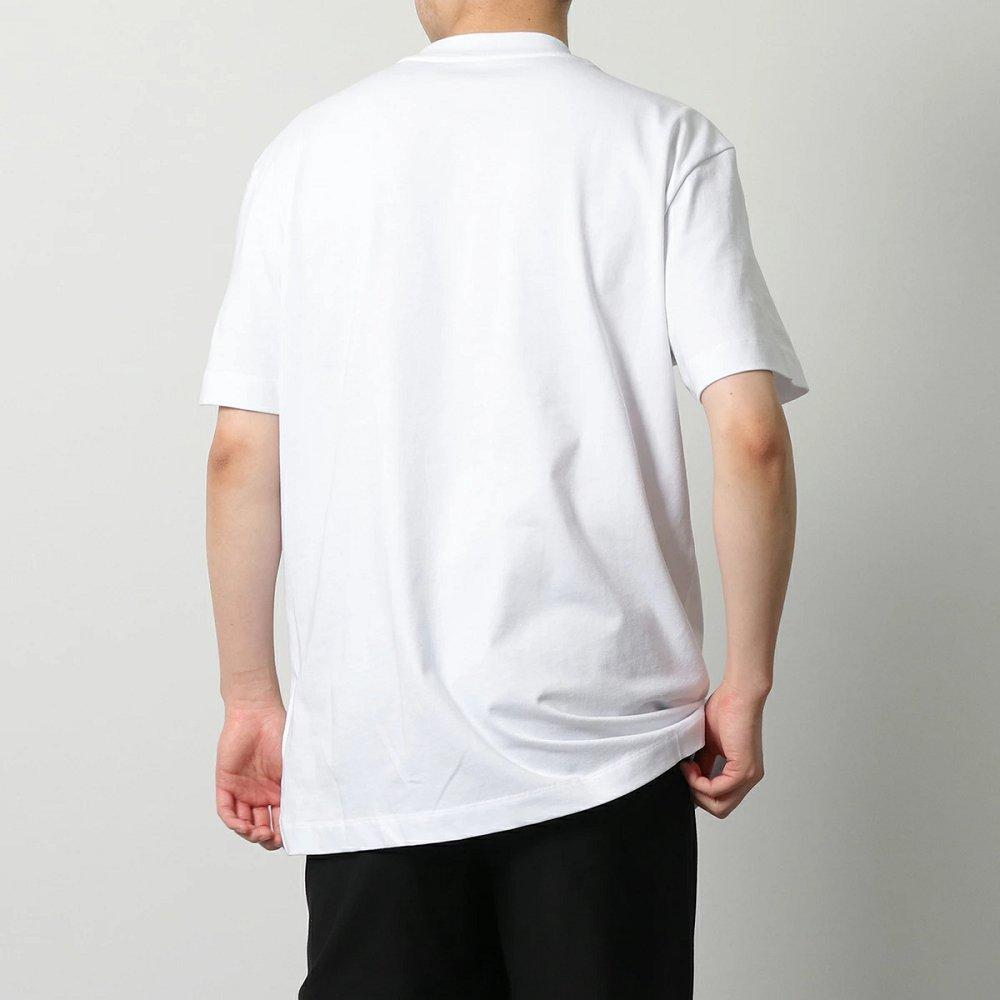 モンクレール 半袖 Tシャツ メンズ カットソー ロゴT ラバーアイコンパッチ クルーネック コットン 8C00029 8390T