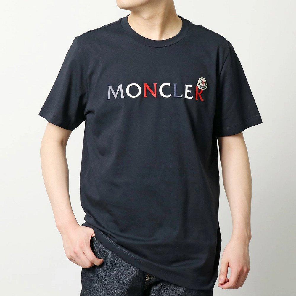 モンクレール 半袖 Tシャツ メンズ カットソー ロゴT アイコンパッチ クルーネック コットン 8C00043 8390T