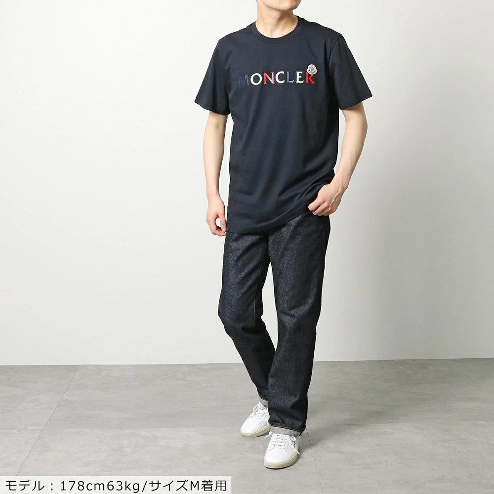 モンクレール 半袖 Tシャツ メンズ カットソー ロゴT アイコンパッチ クルーネック コットン 8C00043 8390T