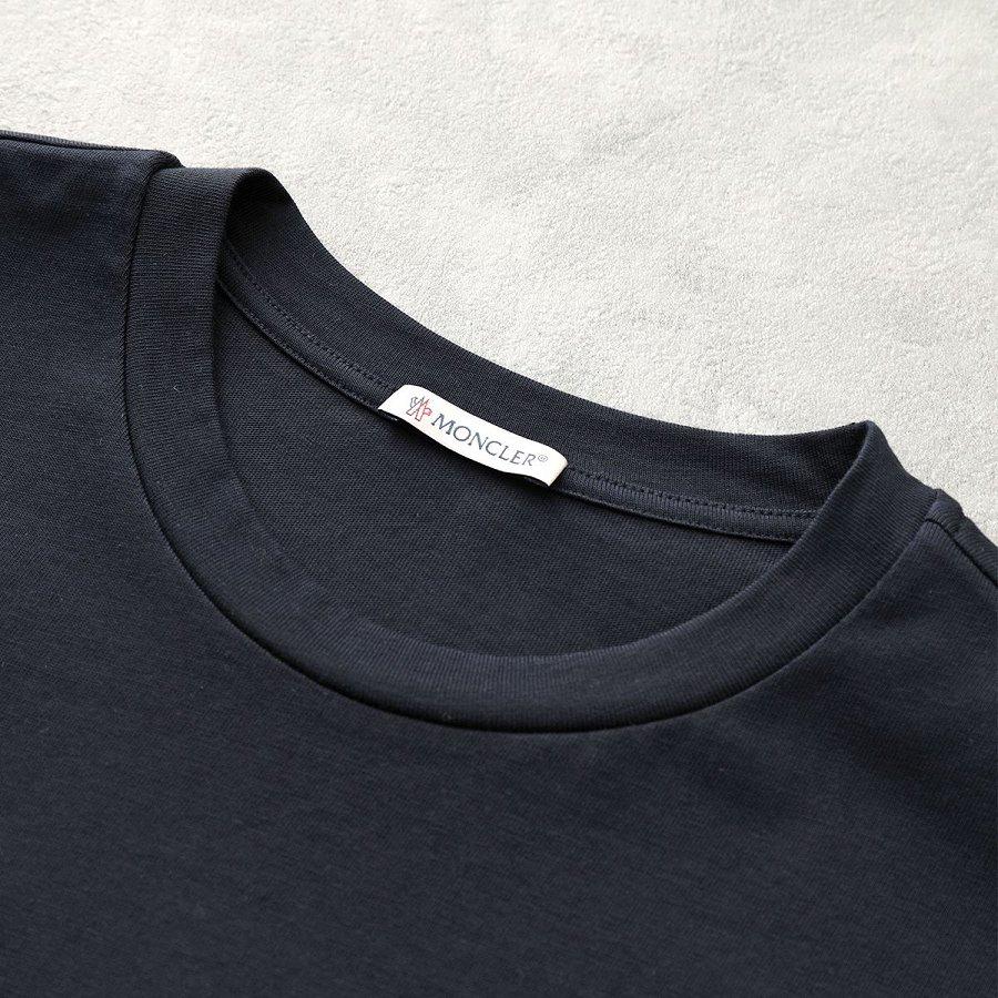 モンクレール 半袖 Tシャツ メンズ カットソー ロゴT アイコンパッチ クルーネック コットン 8C00043 8390T