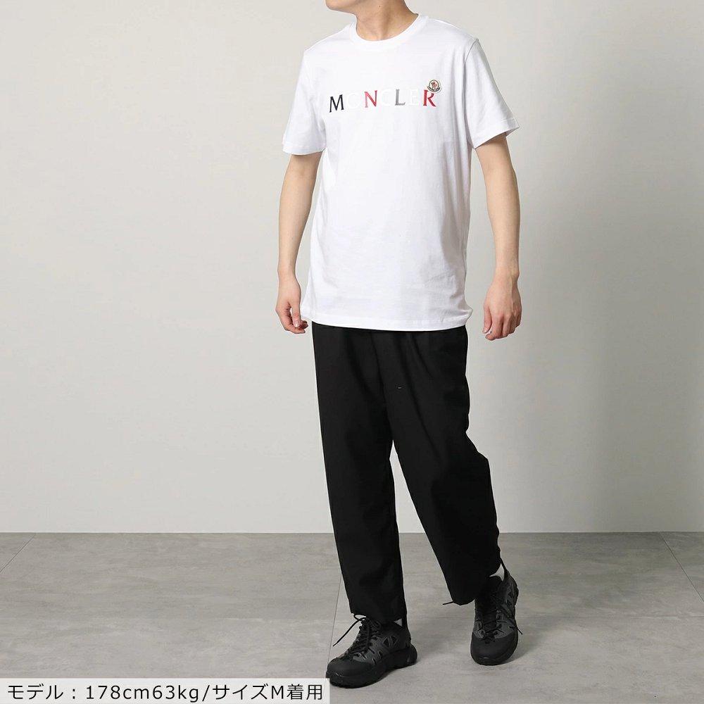 モンクレール 半袖 Tシャツ メンズ カットソー ロゴT アイコンパッチ クルーネック コットン 8C00043 8390T