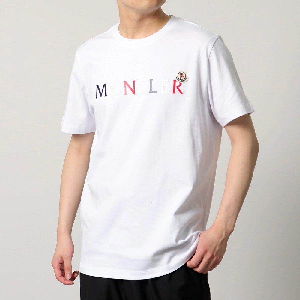 モンクレール 半袖 Tシャツ メンズ カットソー ロゴT アイコンパッチ クルーネック コットン 8C00043 8390T