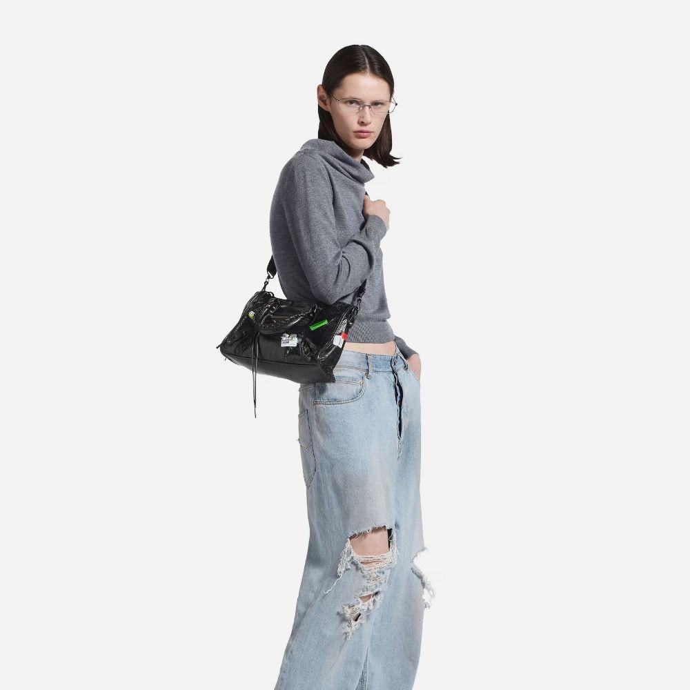 バレンシアガ シティ ミディアム レザー 2WAYハンドバッグ 811442 2AB6A