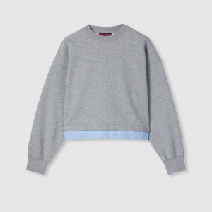 グッチ エンブロイダリー コットンジャージー スウェットシャツ 837933 XJHGG 1056