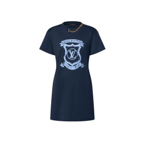 ルイ・ヴィトン後払い LV クレスト Tシャツドレス  1AI391