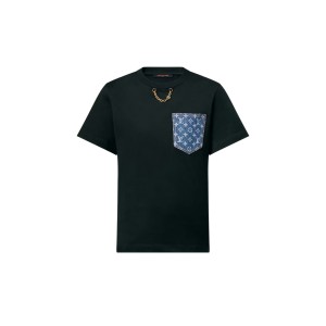 ルイ・ヴィトン代引き モノグラム ポケットTシャツ 1AHURS