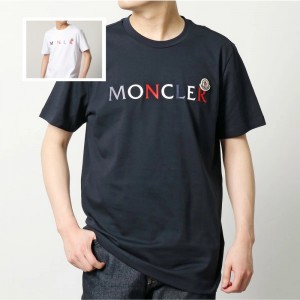 モンクレール 半袖 Tシャツ メンズ カットソー ロゴT アイコンパッチ クルーネック コットン 8C00043 8390T