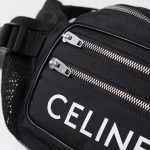 セリーヌ ボディバッグ Large Zipped Belt Bag メンズ ナイロン ベルトバッグ 198682DMT. 38SI
