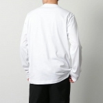 モンクレール カットソー メンズ クルーネック 長袖Tシャツ ロンT ロゴ アイコンパッチ 刺繍 メッシュ 8D00005 8390T 001