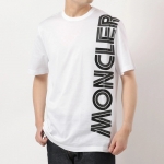 モンクレール 半袖Tシャツ メンズ クルーネック カットソー ロゴT プリント コットン 8C76010 8390Y