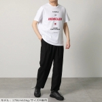 モンクレール マットブラック 半袖 Tシャツ カットソー 刺繍 ロゴT  8C00024 829H8 001