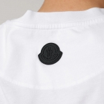 モンクレール マットブラック 半袖 Tシャツ カットソー 刺繍 ロゴT  8C00024 829H8 001