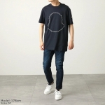 モンクレール 半袖 Tシャツ メンズ カットソー ロゴT アイコンパッチ クルーネック コットン 8C00027 8390T