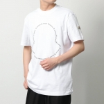 モンクレール 半袖 Tシャツ メンズ カットソー ロゴT アイコンパッチ クルーネック コットン 8C00027 8390T