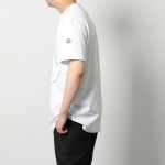 モンクレール 半袖 Tシャツ メンズ カットソー ロゴT アイコンパッチ クルーネック コットン 8C00027 8390T