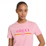 グッチ プリント コットンジャージー Tシャツ 838011 XJHG5 5033
