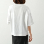 モンクレール Tシャツ レディース 半袖 カットソー ロゴT クルーネック オーバーサイズ コットン 8C00026 899SP