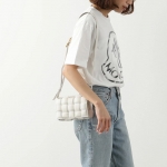 モンクレール 半袖 Tシャツ レディース コットン メタルロゴ ロゴT クルーネック オーバーサイズ 8C00018 899WS