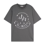 モンクレール 半袖 Tシャツ レディース コットン メタルロゴ ロゴT クルーネック オーバーサイズ 8C00018 899WS