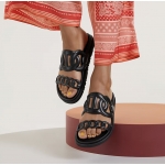 HERMES Extra シェーヌダンクル フラットサンダル H222302Z 02360