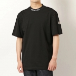 モンクレール クルーネック モックネック Tシャツ 半袖 カットソー ネックロゴ 8C00040 8390T