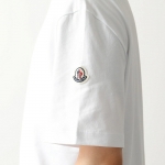 モンクレール クルーネック モックネック Tシャツ 半袖 カットソー ネックロゴ 8C00040 8390T
