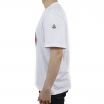 モンクレール MAGLIA T-SHIRT クルーネック 半袖 Tシャツ カットソー トリコロールカラー メッシュ 8C7B440 8390T