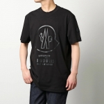 モンクレール 半袖 Tシャツ メンズ カットソー ロゴT ラバーアイコンパッチ クルーネック コットン 8C00029 8390T