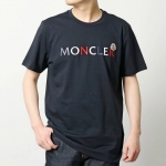 モンクレール 半袖 Tシャツ メンズ カットソー ロゴT アイコンパッチ クルーネック コットン 8C00043 8390T