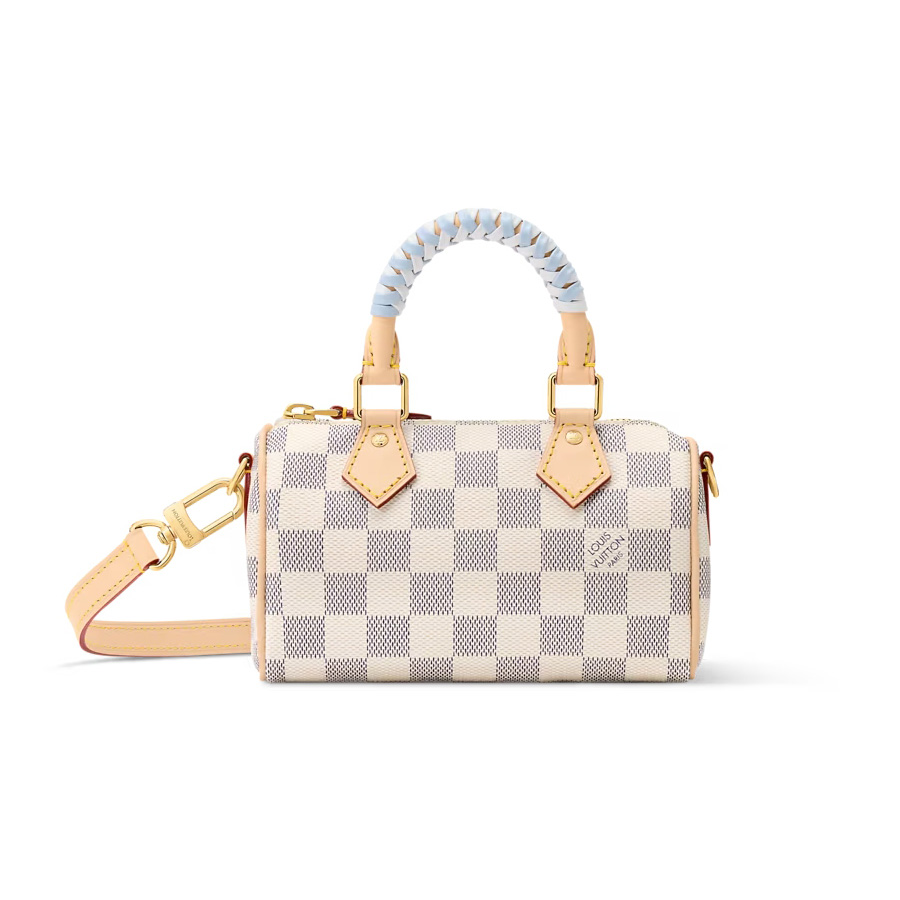 ルイヴィトン LV ナノ スピーディ ダミエ アズール ミニバッグ N40918
