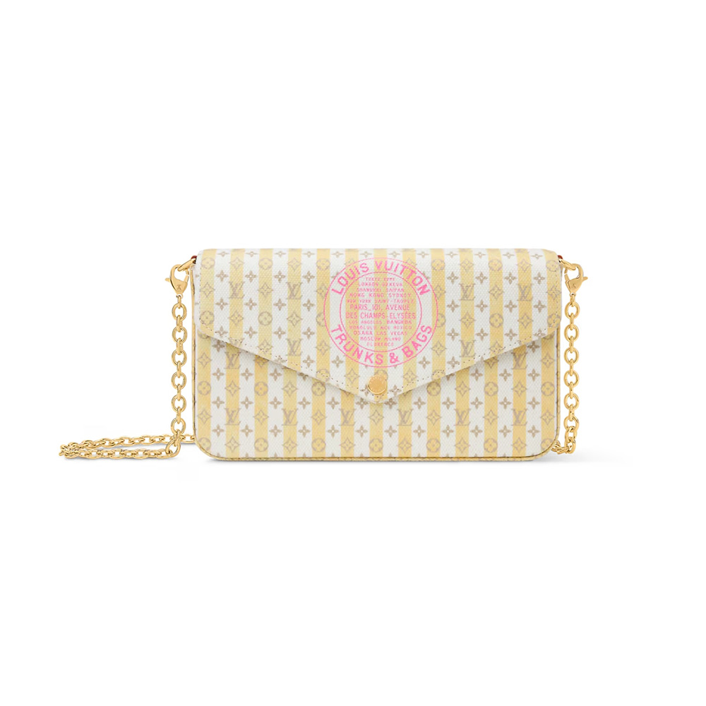 ルイヴィトン LV ポシェットフェリシー LVスタンプ バナナ チェーンバッグ M29471