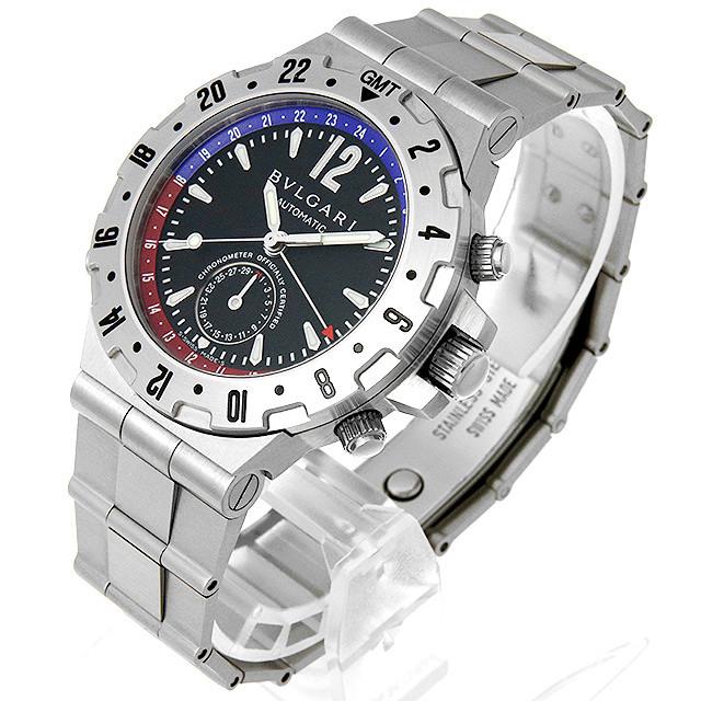 ブルガリ ディアゴノ プロフェッショナル GMT メンズ 自動巻き GMT40SSD