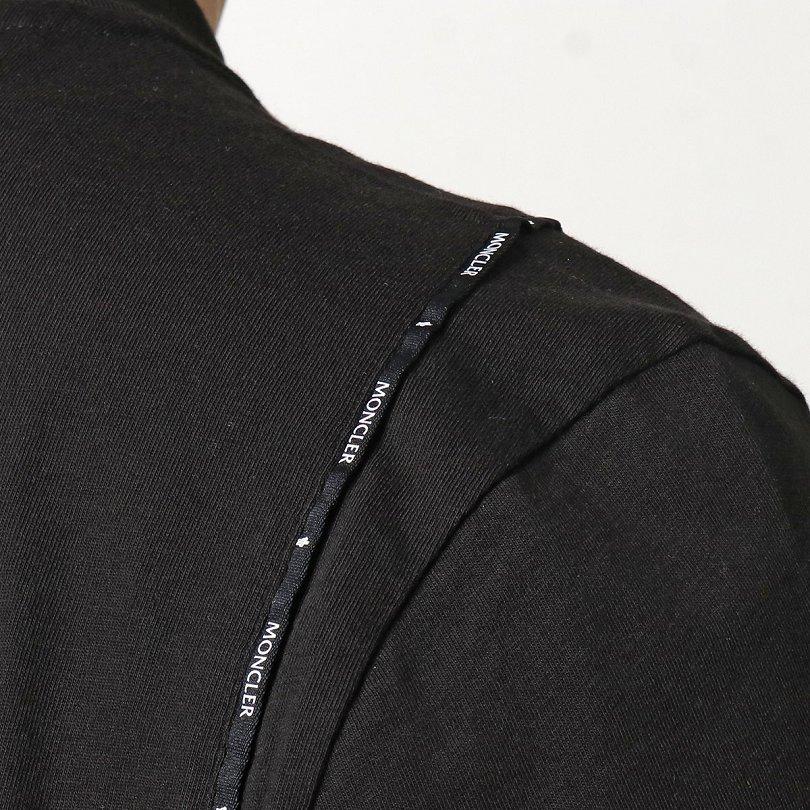モンクレール Tシャツ メンズ クルーネック 半袖 カットソー アイコンパッチ ロゴテープ 8C00013 829H8 999