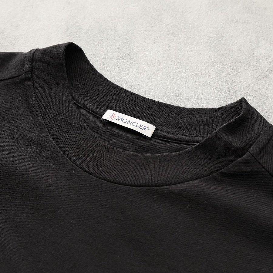 モンクレール Tシャツ メンズ クルーネック 半袖 カットソー アイコンパッチ ロゴテープ 8C00013 829H8 999