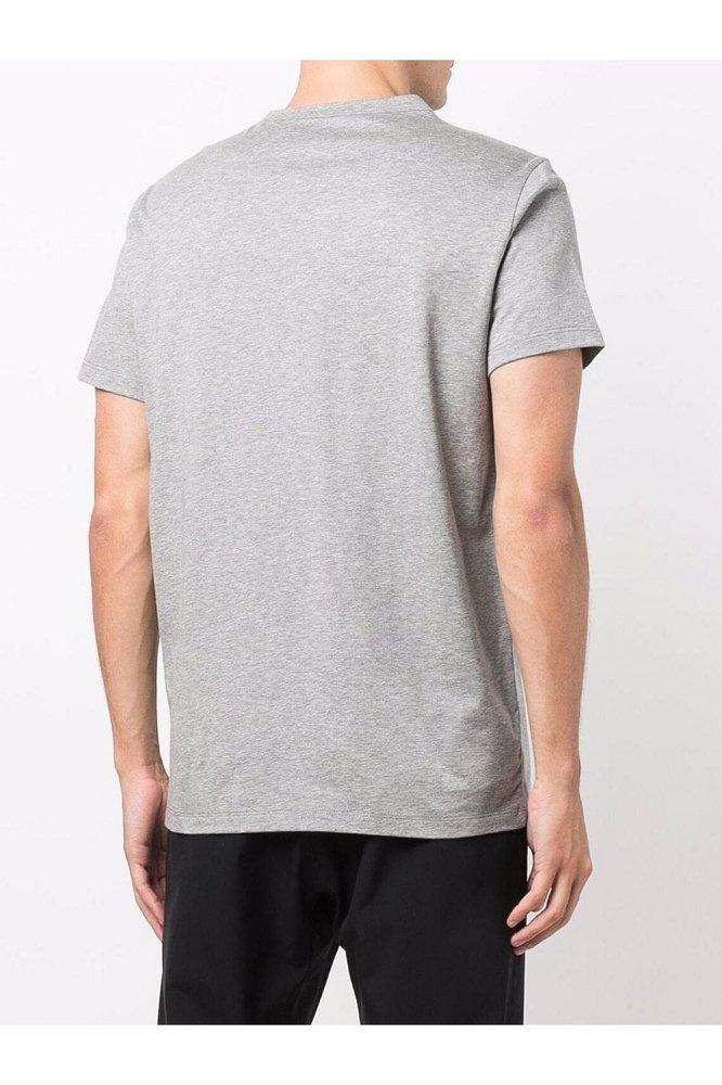 モンクレール クルーネック 半袖 Tシャツ カットソー アイコンパッチ コットン 8C00076 8390Y 
