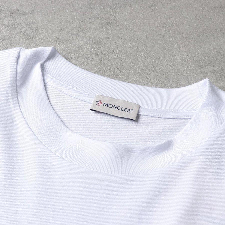 モンクレール 長袖 Tシャツ メンズ クルーネック カットソー ロンT ロゴT アイコンパッチ コットン 8D00009 8390T